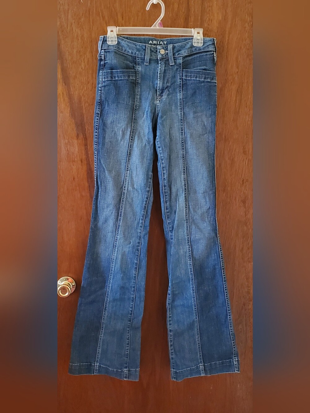 Ariat Slim Trouser High Rise Flare Jeans Sz 29 Extra Long
